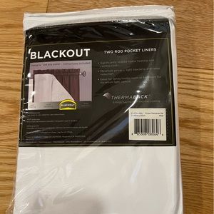 NEW Eclipse Blackout two rod pocket Liners per pack 27x80